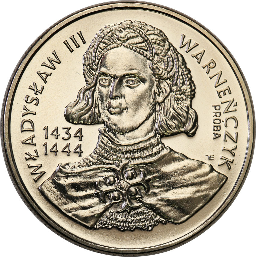 III RP. PRÓBA Nikiel 10 000 złotych 1992 Władysław Warneńczyk